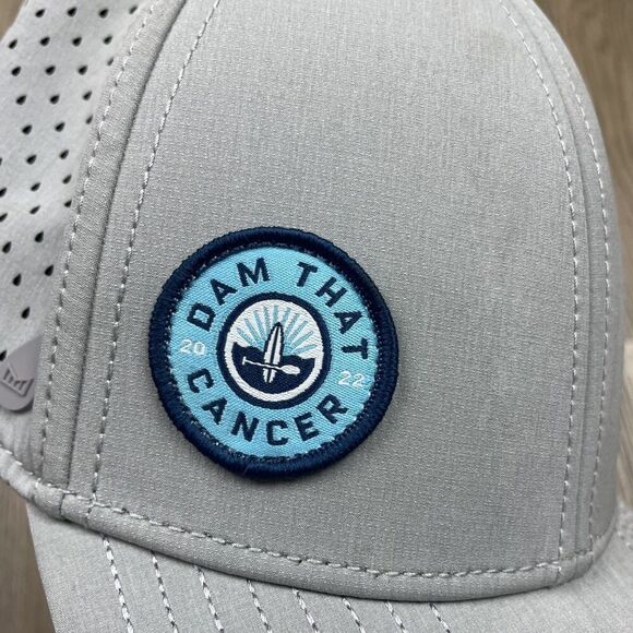 Melin Hat Cap Snap Back Gray Dam That Cancer Patch Hydro Mesh Trucker Mens 2022 - Picture 6 of 8